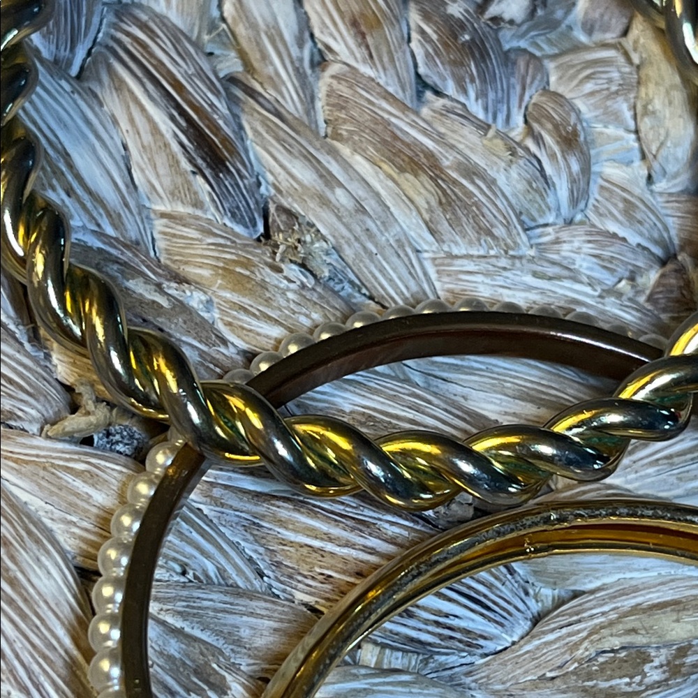 Gold Tone Trio Bangle Set - Picture 4 of 5